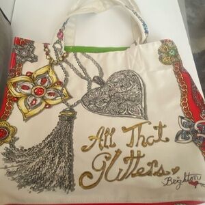 Brighton limited edition All that Glitters canvas tote